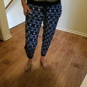 Blue pattern pants